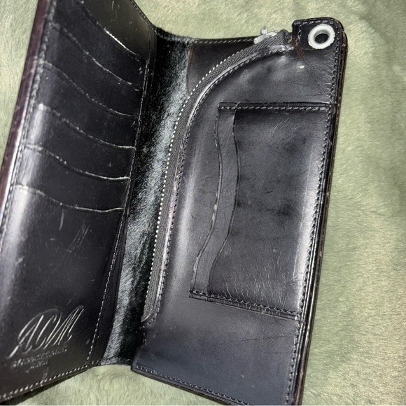 ADDICT Clothes Long Wallet Black Trucker Biker Streetwear Rugged - Picture 7 of 16